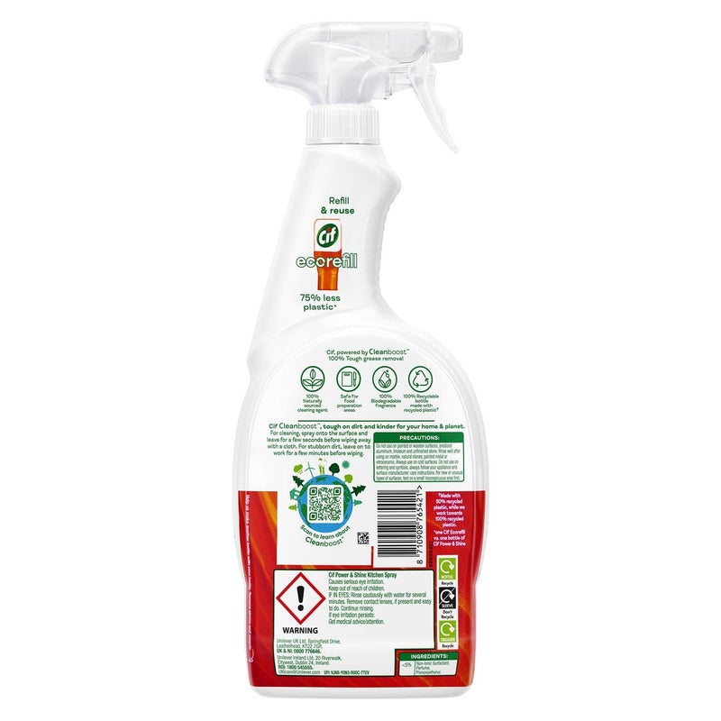Cif Power & Shine Kitchen Spray, 700ml - Image 2